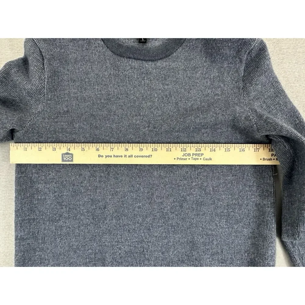 Banana Republic Men's Italian Merino By Baruffa Crew Neck Blue Sweater Size‎ Lg